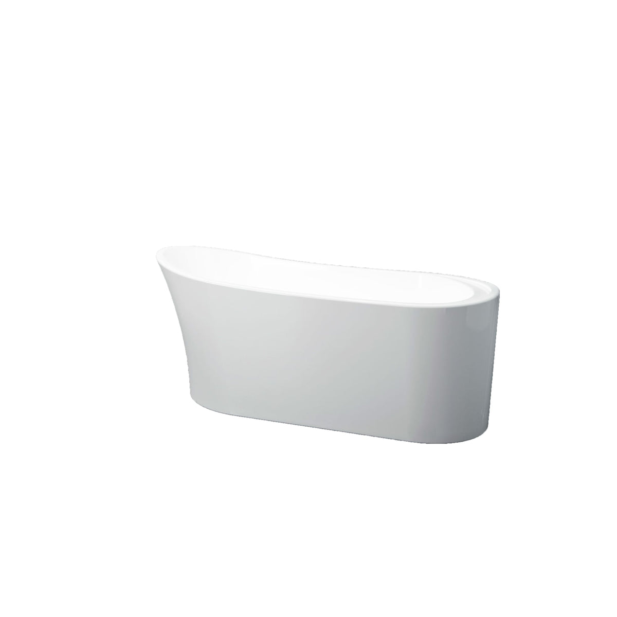 Neptune Paris F1 3266 AFR Acrylic Freestanding End Drain Bathtub in White - image 2