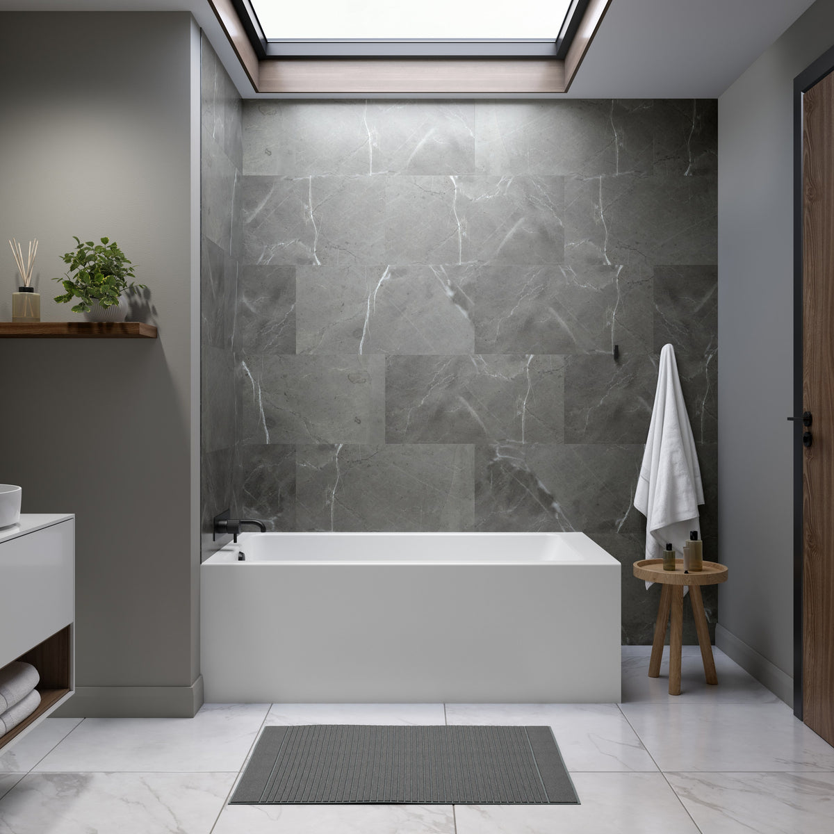 Neptune Pia 3060 IFS AFR Acrylic Bathtub in White