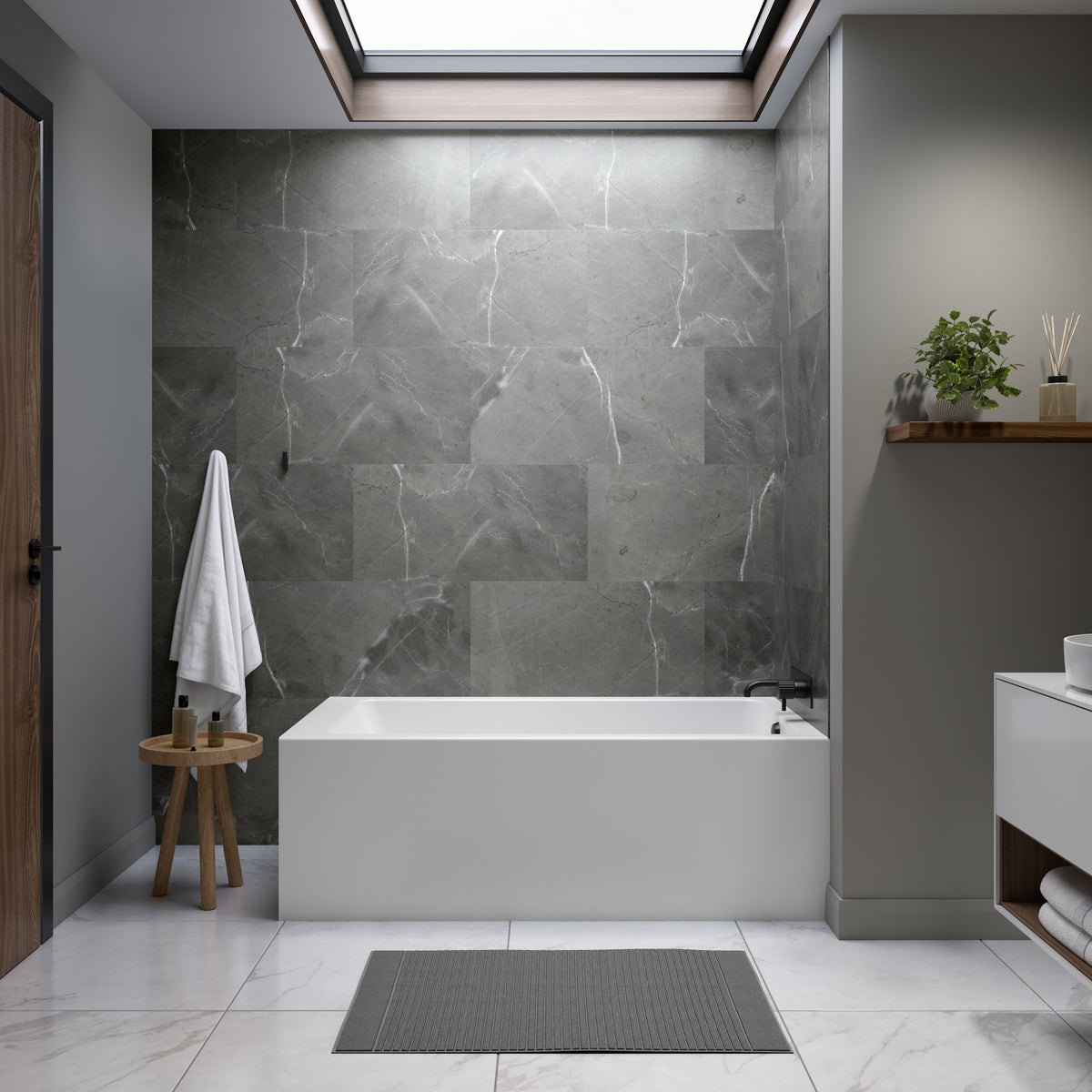 Neptune Pia 3060 IFS AFR Acrylic Bathtub in White - image 13