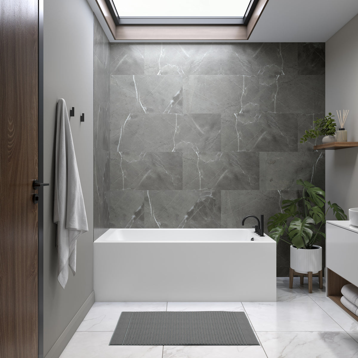 Neptune Pia 3060 IFS AFR Acrylic Bathtub in White - image 9