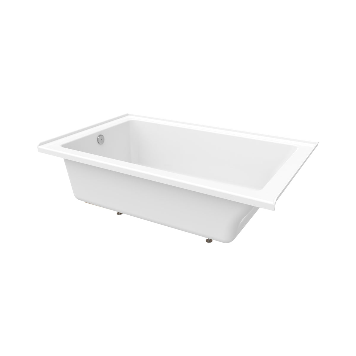 Neptune Pia 3660 IF AFR Acrylic Alcove Bathtub in White - image 3