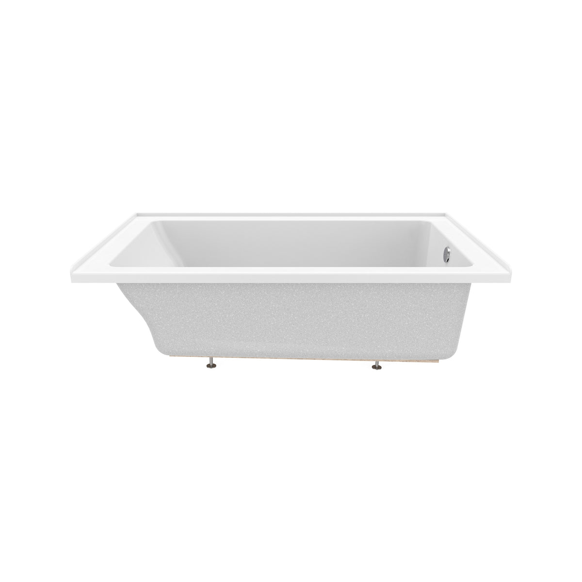 Neptune Pia 3660 IF AFR Acrylic Alcove Bathtub in White - image 5