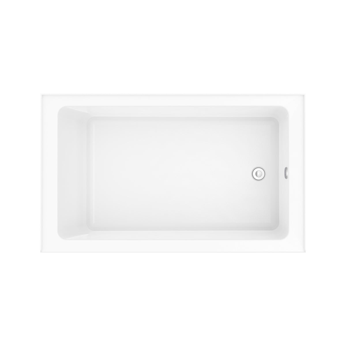 Neptune Pia 3660 IF AFR Acrylic Alcove Bathtub in White - image 7