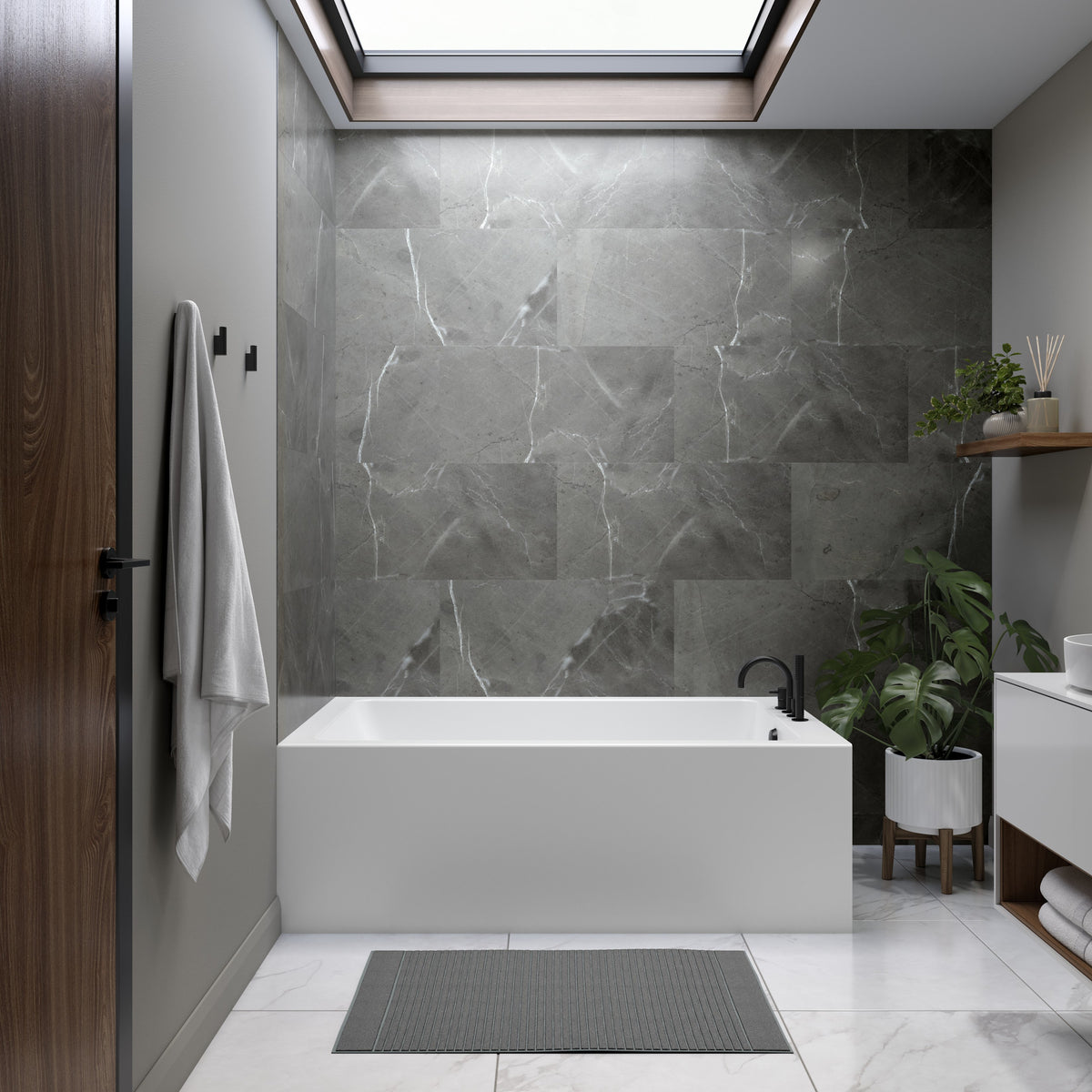 Neptune Pia 3660 IFS AFR Acrylic Bathtub in White - image 5