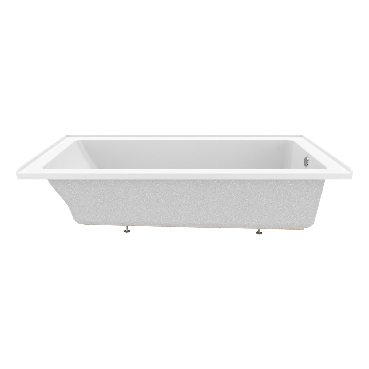 Neptune Pia 3672 IF AFR Acrylic Alcove Bathtub in White - image 5