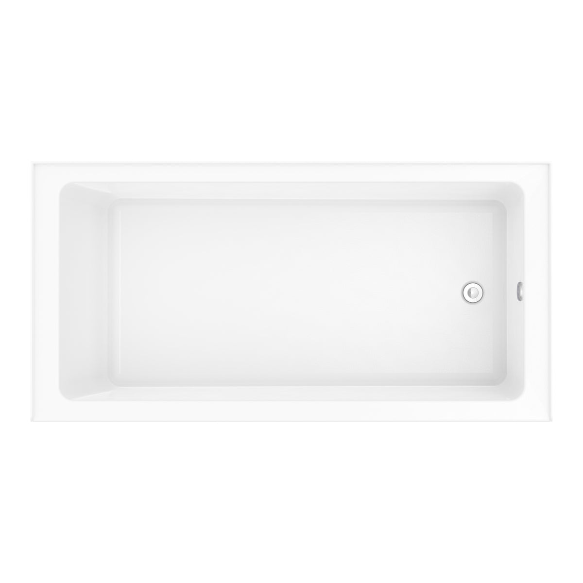 Neptune Pia 3672 IF AFR Acrylic Alcove Bathtub in White - image 7