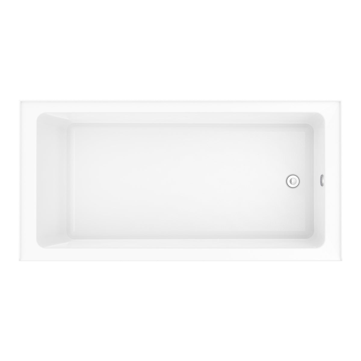 Neptune Pia 3672 IFS AFR Acrylic Alcove Bathtub in White - image 7