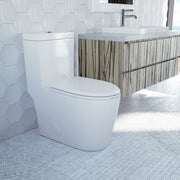 Neptune Prague 4.1/6L Dual Flush Elongated One-Piece Toilet in White