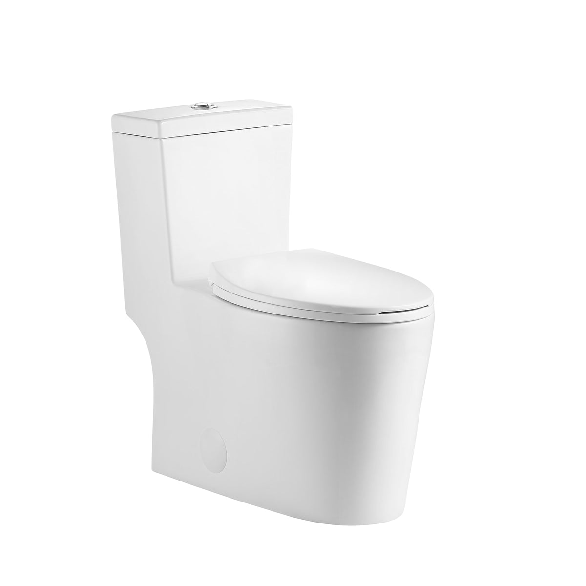 Neptune Prague 4.1/6L Dual Flush Elongated One-Piece Toilet in White - image 3