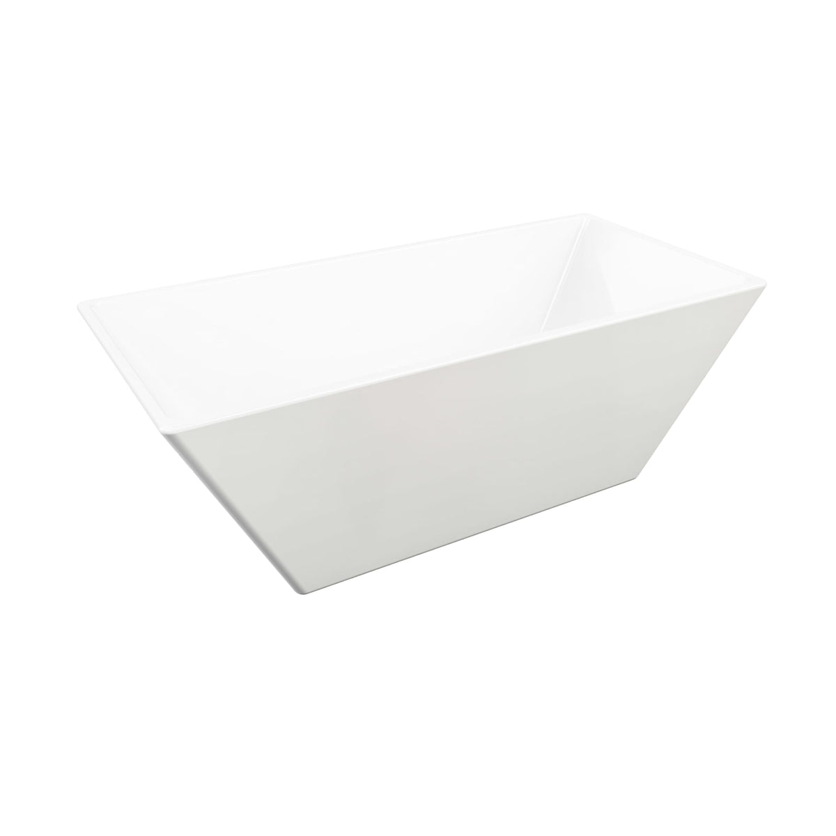 Neptune Prague F1 3260 AFR Acrylic Freestanding Center Drain Bathtub in White - image 2