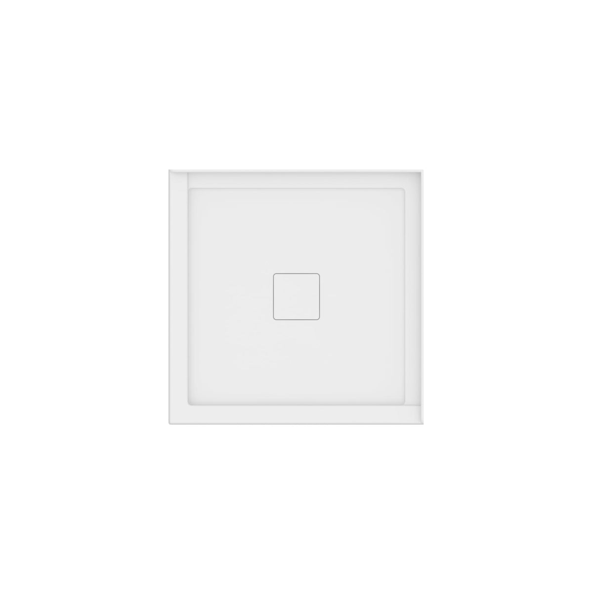 Neptune Rouge 3636 Acrylic Shower Base in White with Center Drain