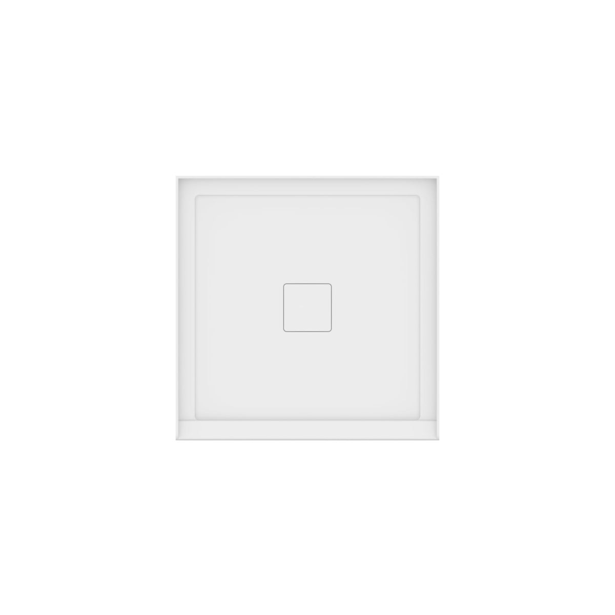 Neptune Rouge 3636 Acrylic Shower Base in White with Center Drain - image 2