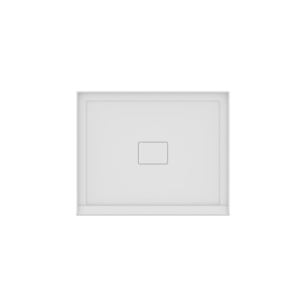 Neptune Rouge 4234 Acrylic Shower Base in White with Center Drain