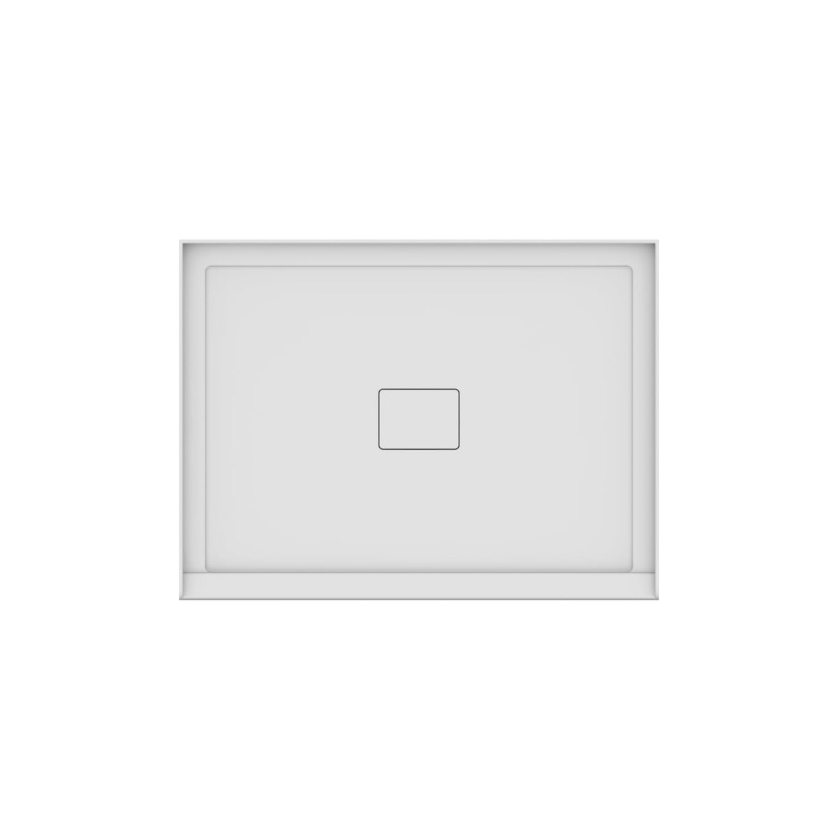 Neptune Rouge 4836 Acrylic Shower Base in White with Center Drain