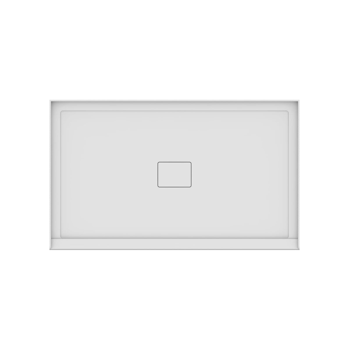 Neptune Rouge 6036 Acrylic Shower Base in White with Center Drain