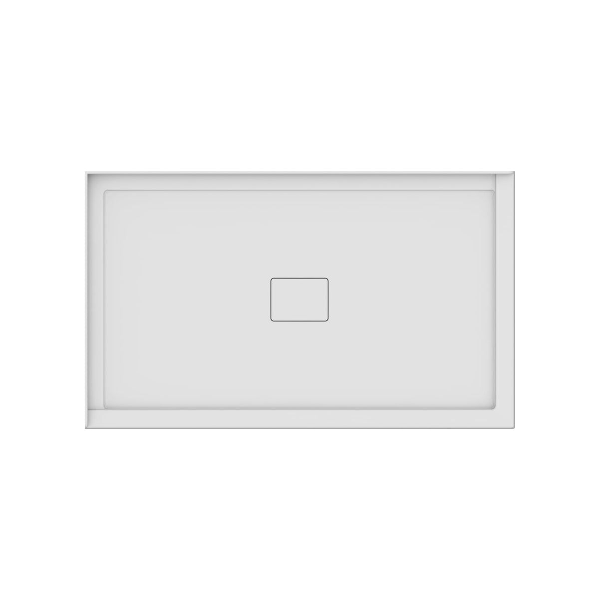 Neptune Rouge 6036 Acrylic Shower Base in White with Center Drain - image 2