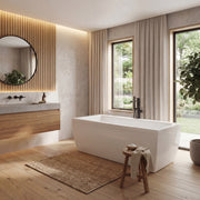 Neptune Saphyr 7238 Acrylic Freestanding Center Drain Bathtub in White