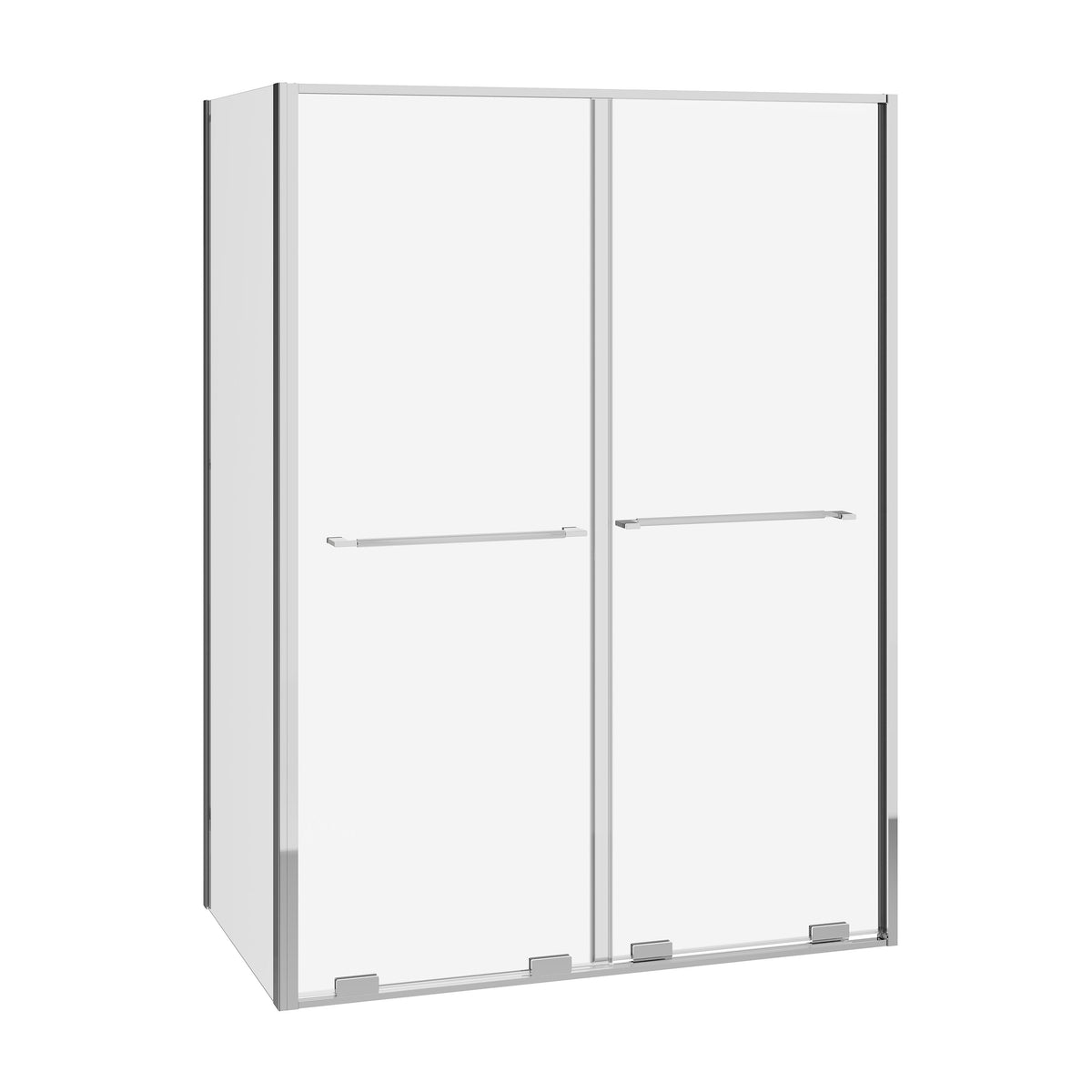 Neptune Solani 60 x 36 x 79 3/4 in 8mm Bypass Shower Door for Corner Installation - image 2