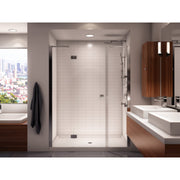 Neptune Zen 4836 Acrylic Shower Base in White with Center Drain