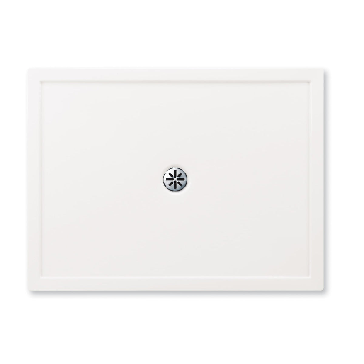 Neptune Zen 4836 Acrylic Shower Base in White with Center Drain - image 2