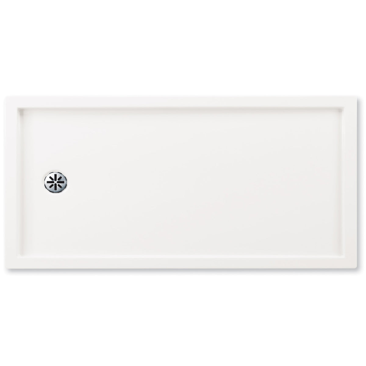 Neptune Zen 6030 Acrylic Alcove Shower Base in White