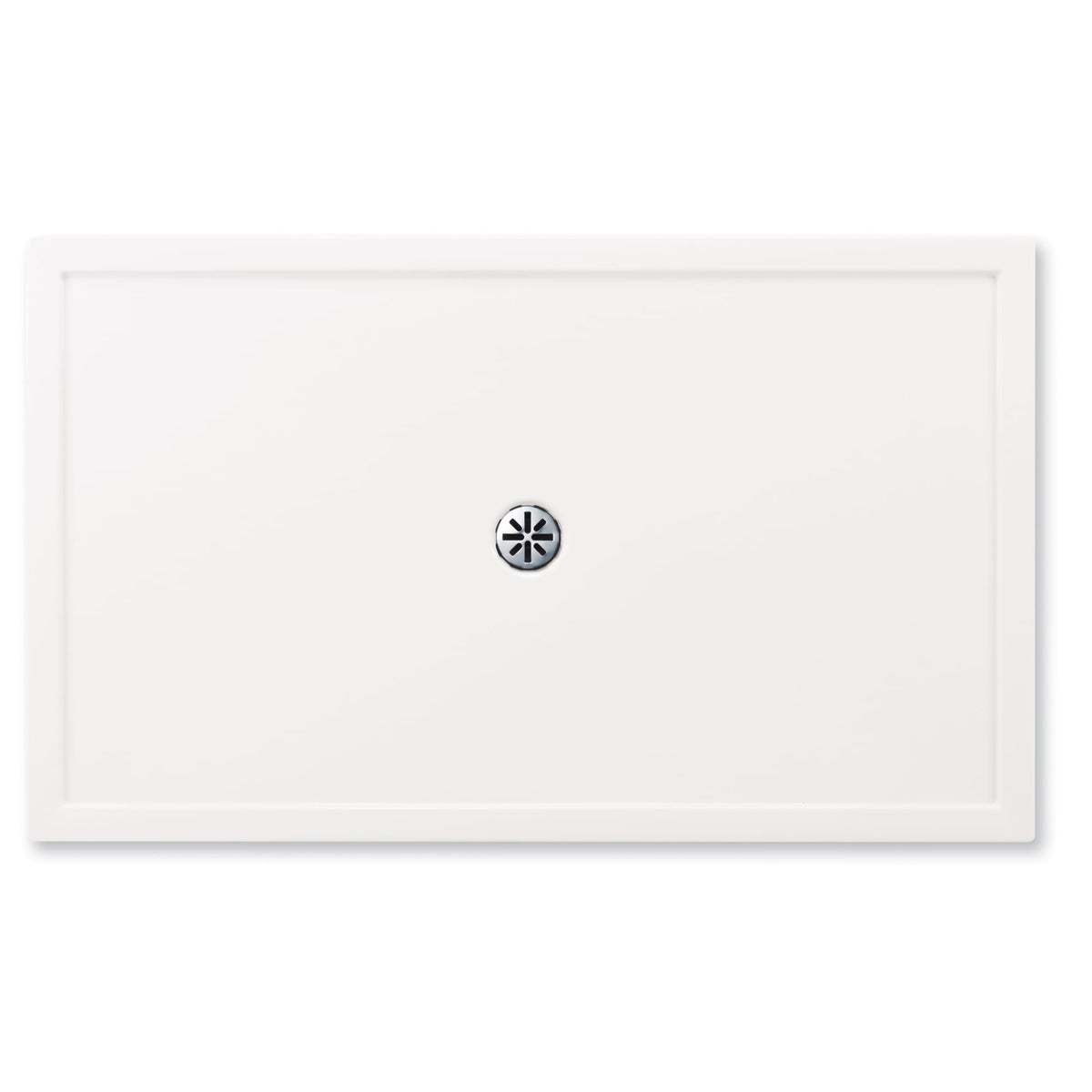 Neptune Zen 6036 Acrylic Shower Base in White with Center Drain - image 2