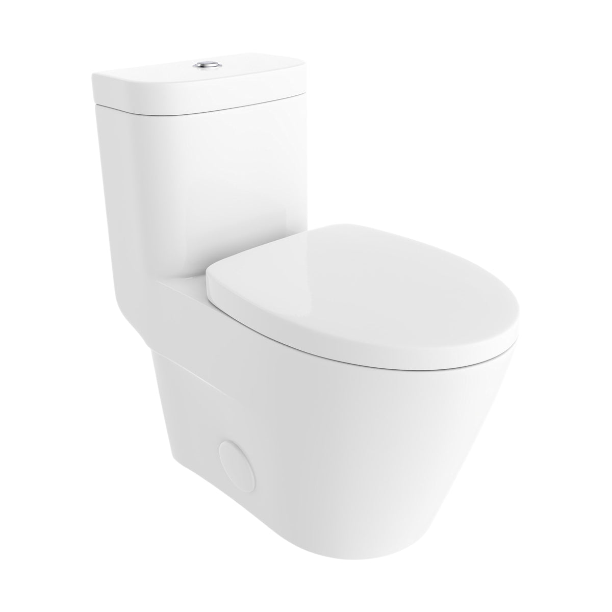 Neptune Zen 4.1/6L Dual Flush Elongated One-Piece Toilet in White - image 5