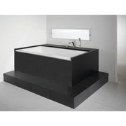 Neptune Zora 6032 IF Acrylic Alcove Right Drain Bathtub in White