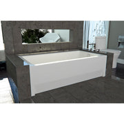 Neptune Zora 6032 IFS Acrylic Alcove Left Drain Bathtub in White