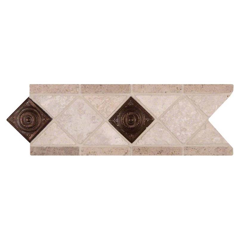 MSI Noce Chiaro Scudo 4 x 12 Tumbled Stone Metal trim (THDW3-BOR-CHCOSC4X12T) – MSI product image