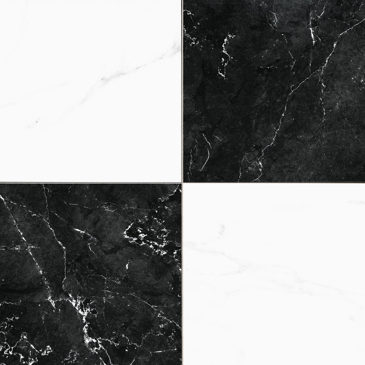 MSI Noir Blanc Grid 17 x 17 Matte Porcelain tile (NNOIBLAGRI1717) – MSI product image