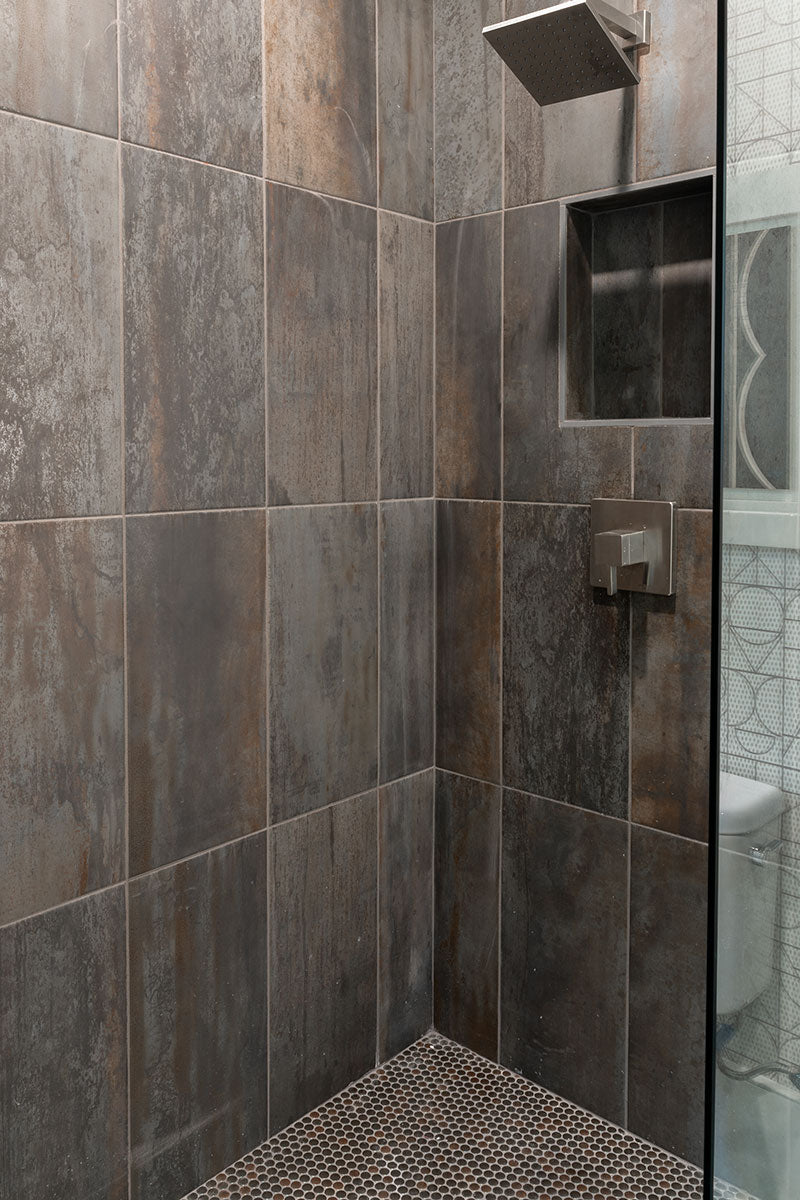 MSI Oxide Iron 2 x 2 Matte Porcelain mosaic (NOXIIRO2X2) – MSI room scene
