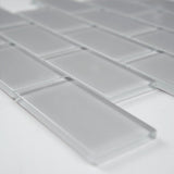 MSI Oyster Gray 2 x 4 Glass mosaic (SMOT-GLSST-OYGR8MM) – MSI product image
