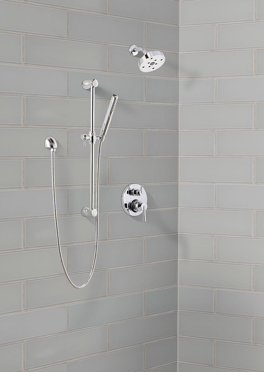 MSI Oyster Gray 4 x 12 Glass tile (SMOT-GL-T-OYGR412) – MSI room scene