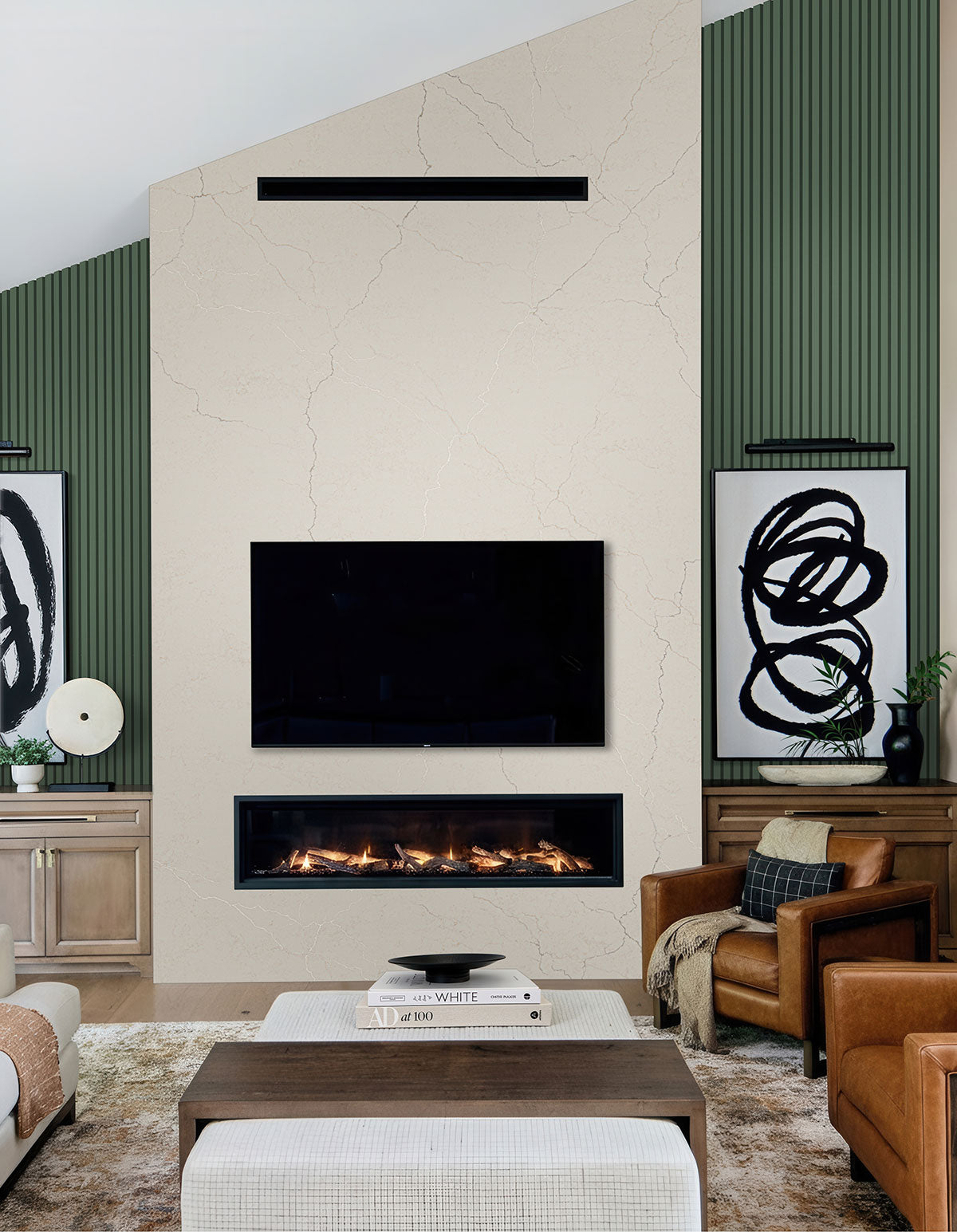 MSI Jade 9.5 x 94.5 MDF slat panel (WPNL-ACWFLTJAD9.5x94.5) – MSI room scene (living room)