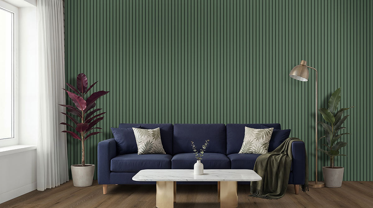 MSI Jade 9.5 x 94.5 MDF slat panel (WPNL-ACWFLTJAD9.5x94.5) – MSI room scene (living room)