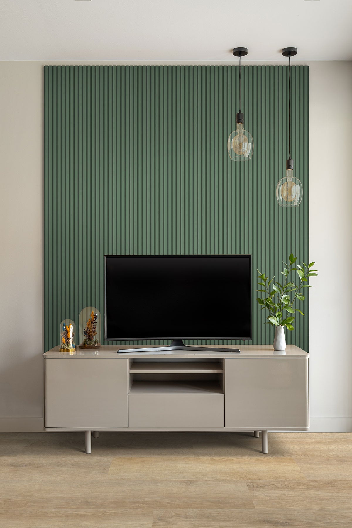 MSI Jade 9.5 x 94.5 MDF slat panel (WPNL-ACWFLTJAD9.5x94.5) – MSI room scene (living room)