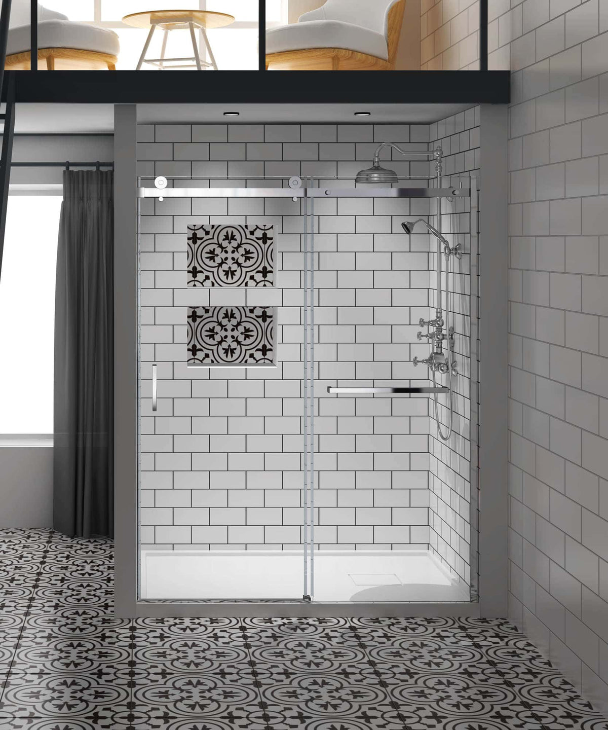 Oceania Marelia Sliding Shower Door 60" (1 side)