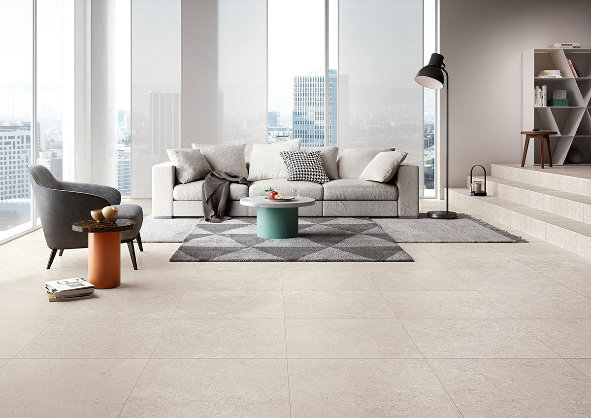 MSI Living Style Pearl 18 x 36 Matte Porcelain tile (NLIVSTYPEA1836-N) – MSI room scene (living room)