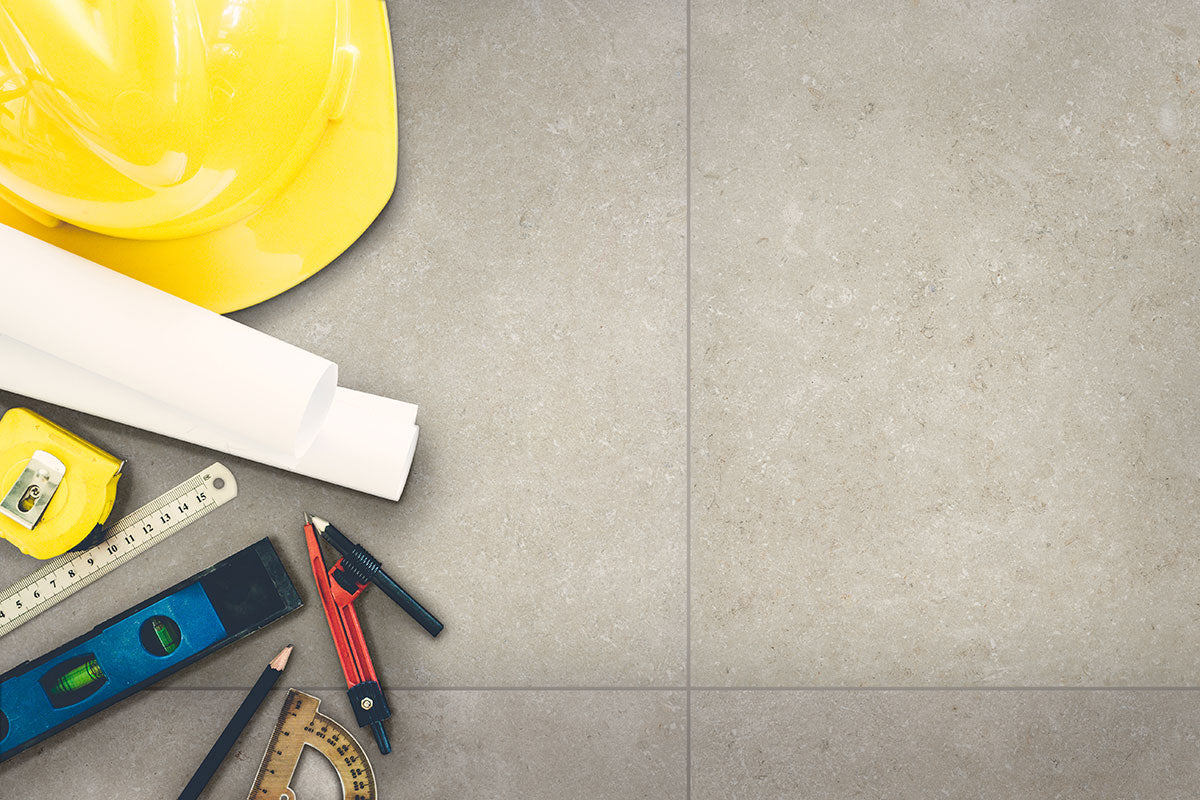 MSI Living Style Pearl 24 x 24 Matte Porcelain paver (LPAVNLIVPEA2424) – MSI room scene (living room)