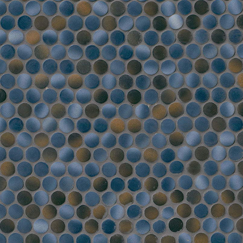 MSI Penny Round Azul Glossy Porcelain mosaic (SMOT-PT-PENRD-AZUL) – MSI product image