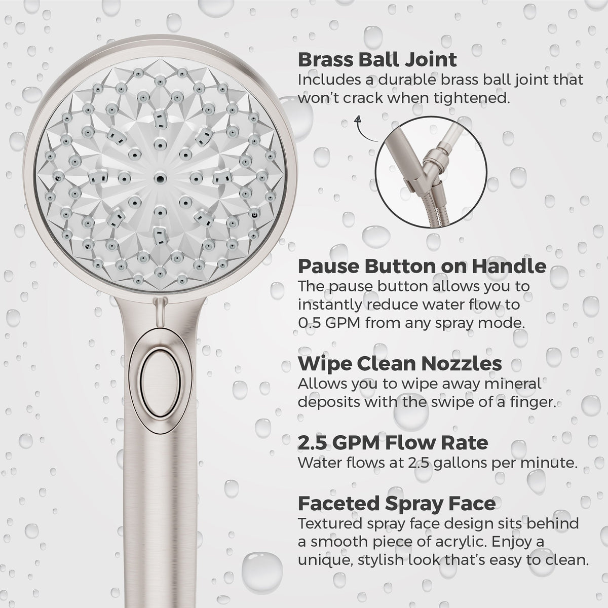 Pfister 016-HF01GS Spot Defense Brushed Nickel - detail 5
