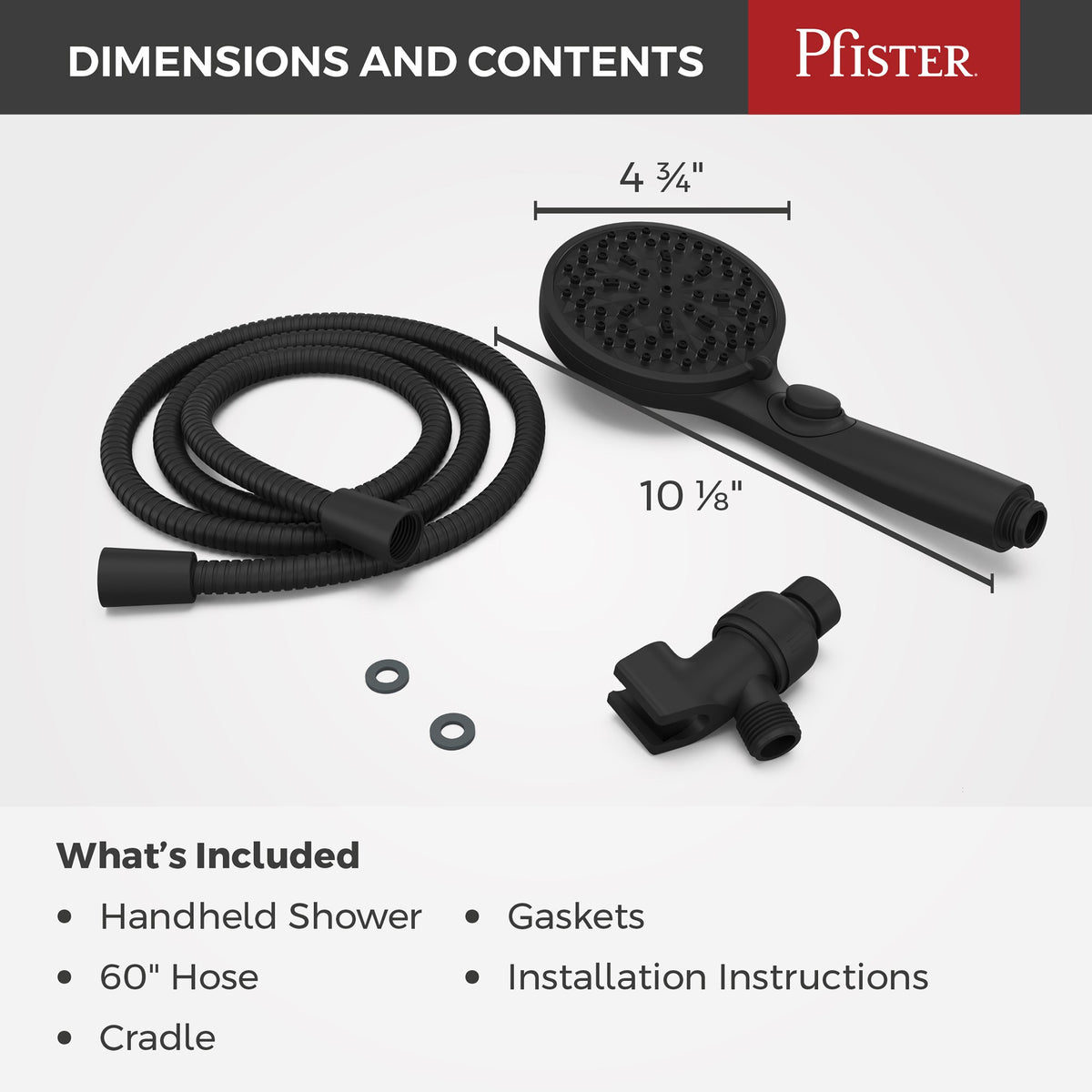 Pfister 016-HF01SDB Spot Defense Matte Black - detail 3