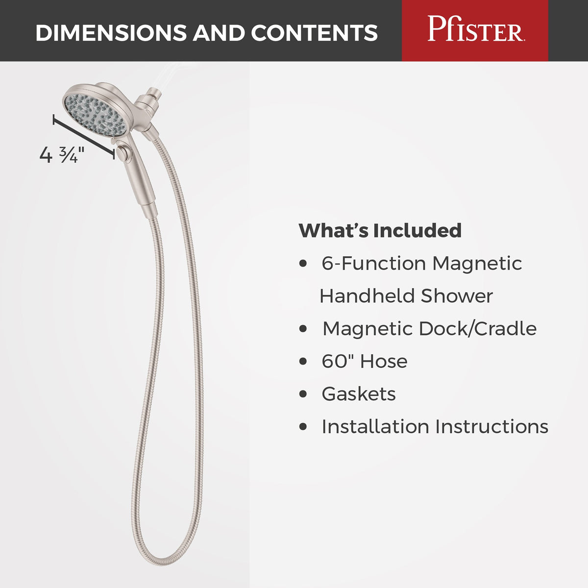 Pfister 016-HFM01GS Spot Defense Brushed Nickel - detail 6