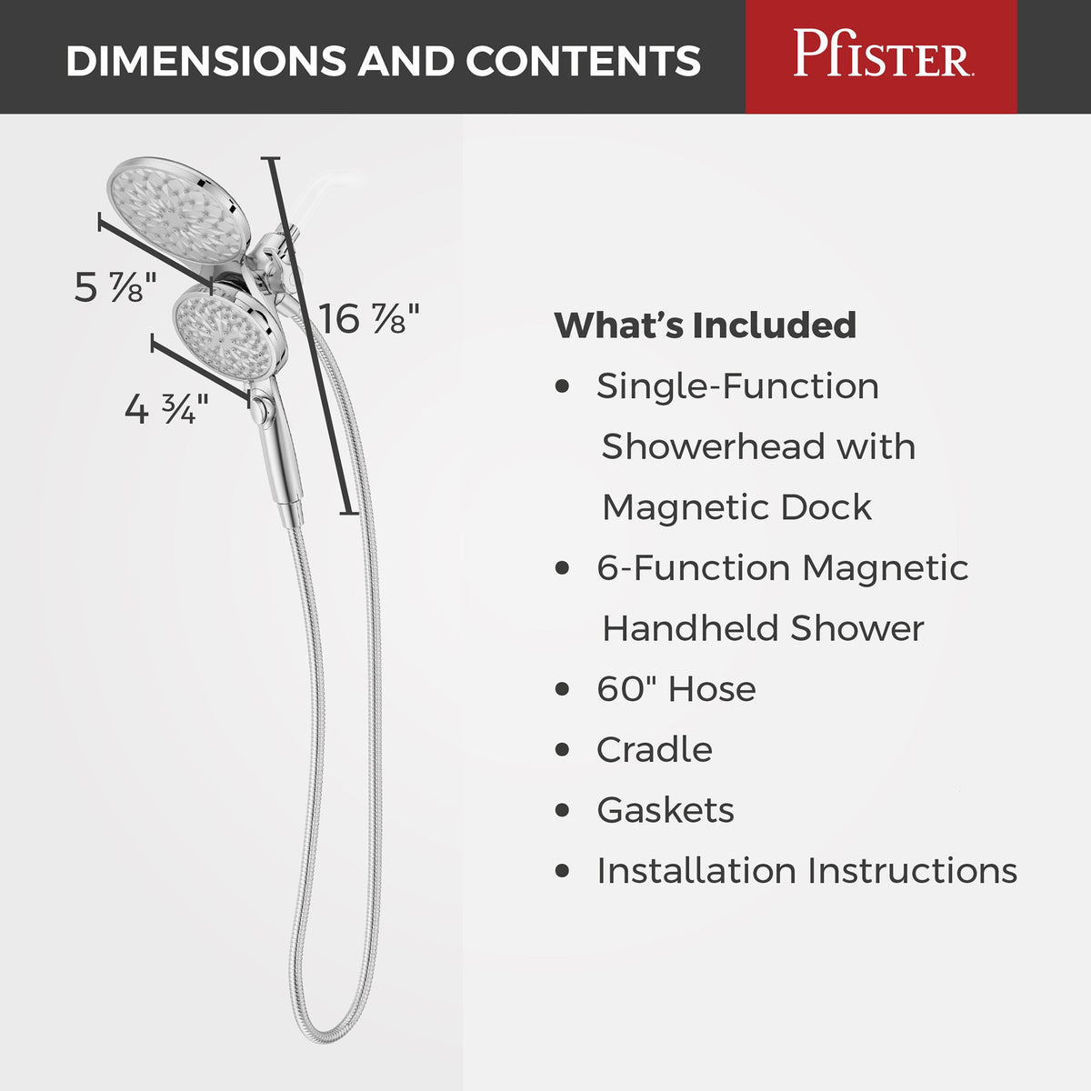 Pfister 020-HFM01CC Polished Chrome - detail 6
