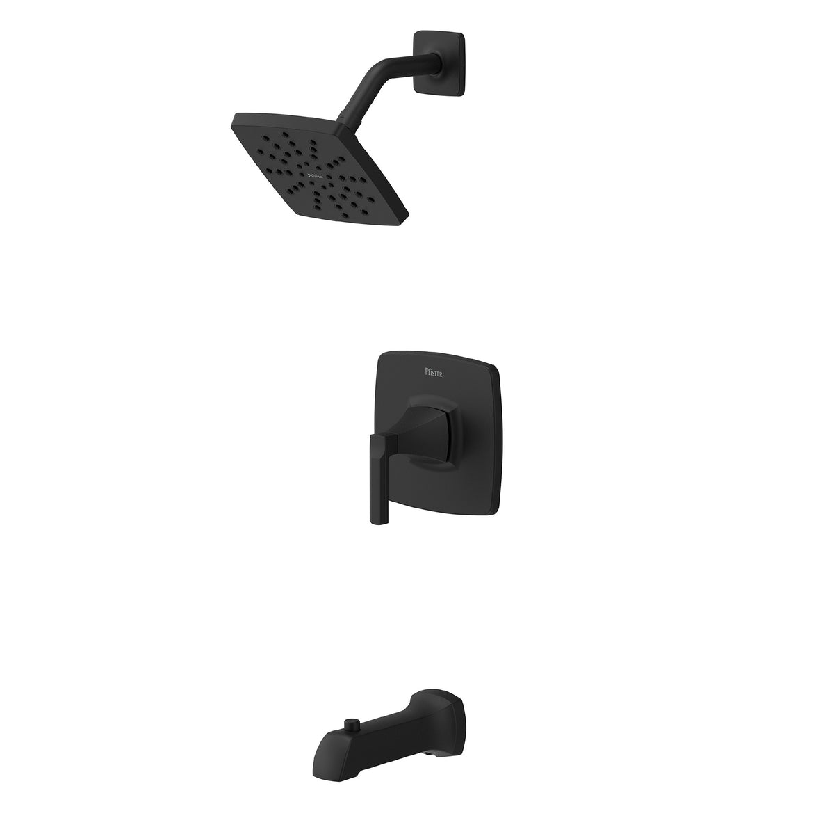 Pfister Vaneri 1-Handle Tub & Shower Trim in Matte Black - view 2