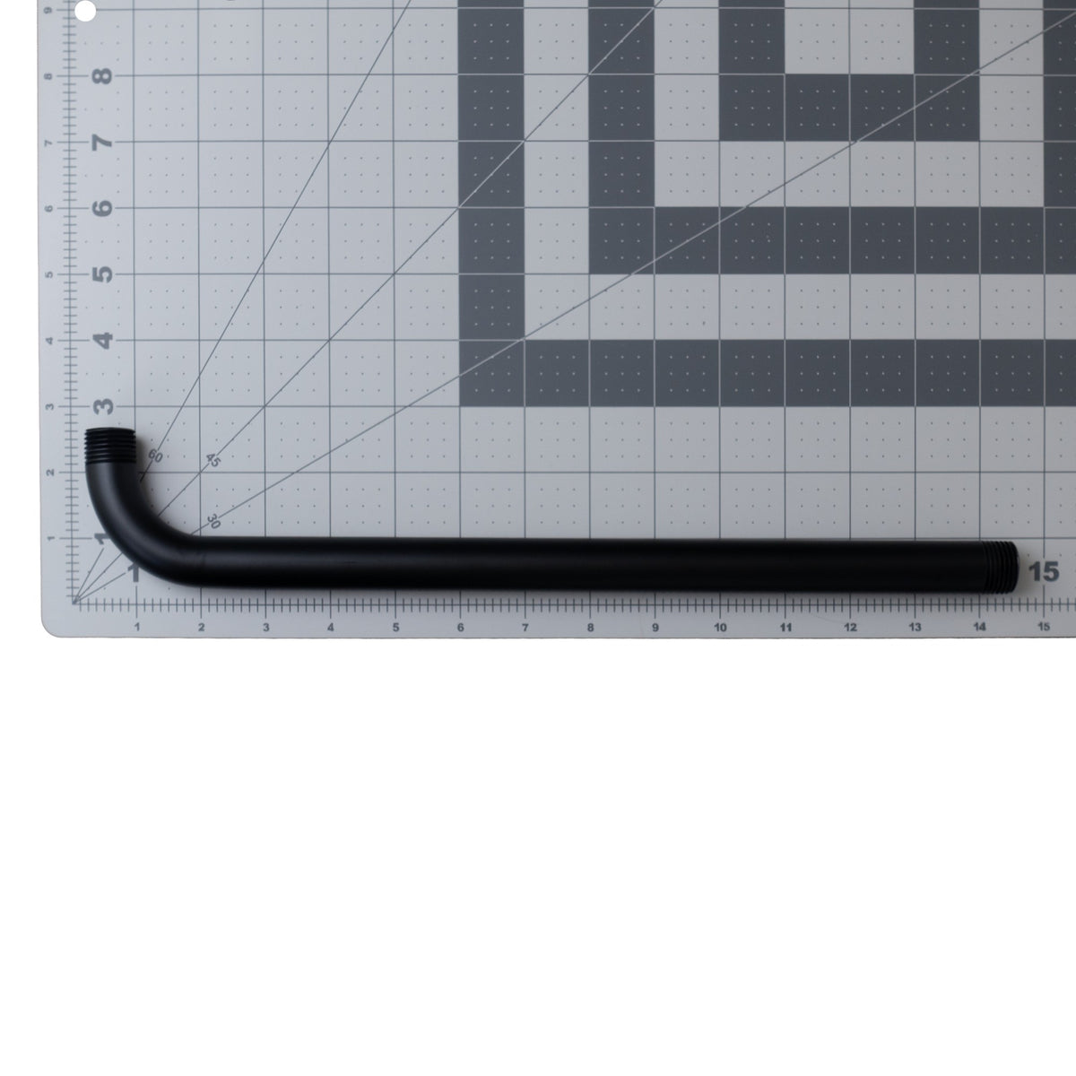 Pfister Straight Shower Arm in Matte Black - view 3