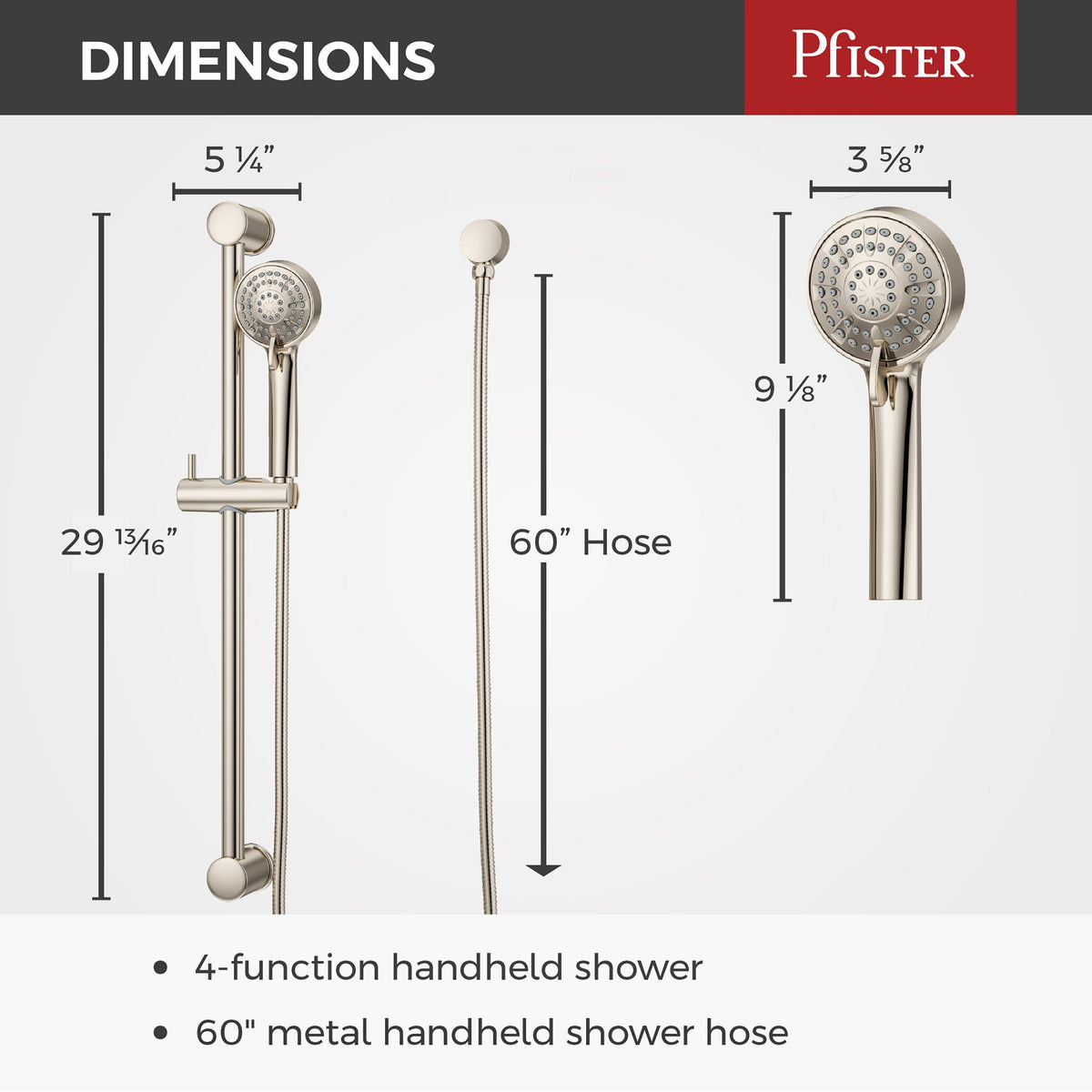 Pfister LG16-500D Polished Nickel - detail 1