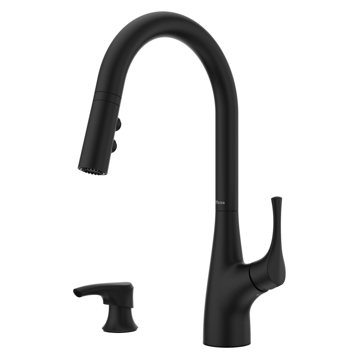 Pfister Arvada 1-Handle Pull-Down Kitchen Faucet in Matte Black