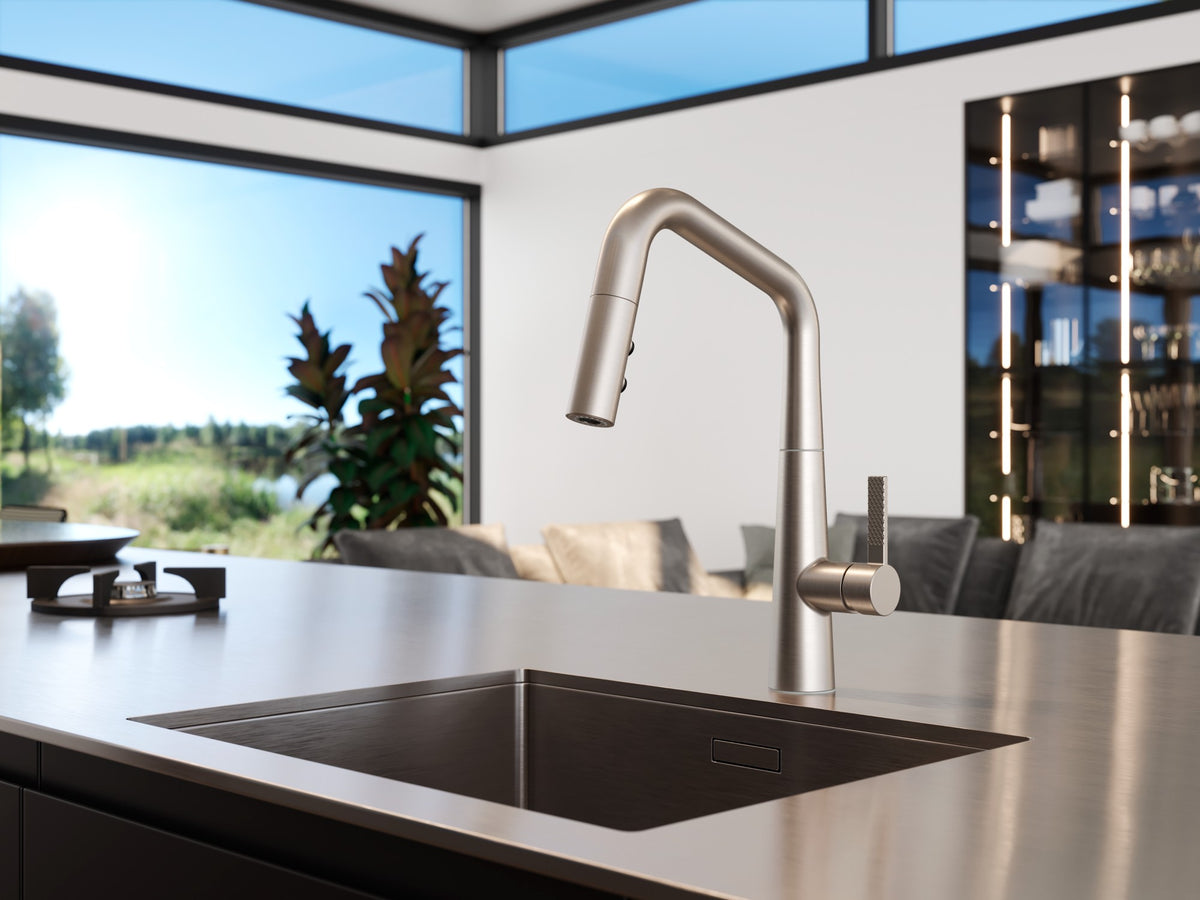 Pfister Asari 1-Handle Pull-Down Kitchen Faucet in Spot Defense Stainless Steel - view 7